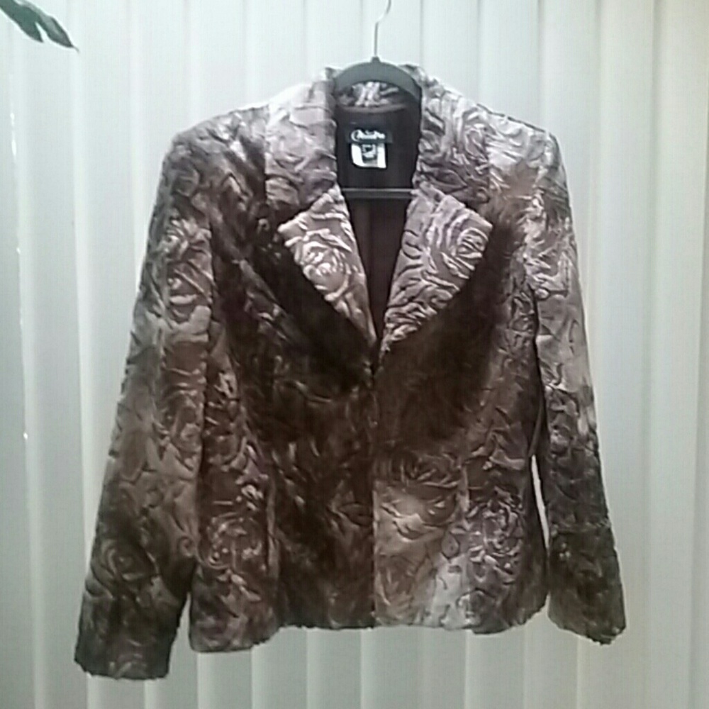 Faux fur jacket